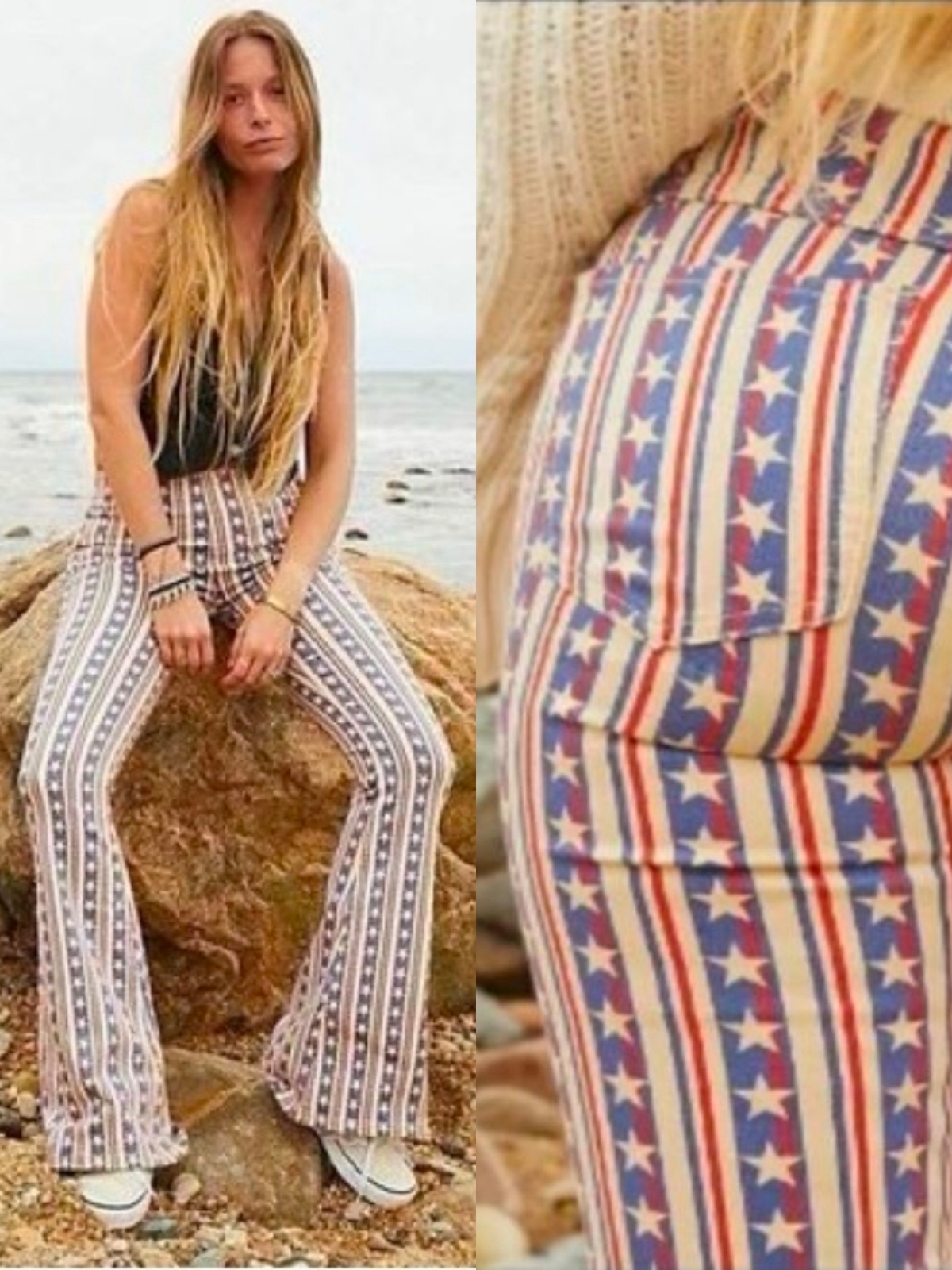 Free People Stars And Stripes Flares